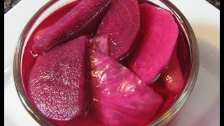 طريقة عمل الطرشي خلال يوم واحد- الطرشي  الاحمر العراقي-  Red pickles Recipe