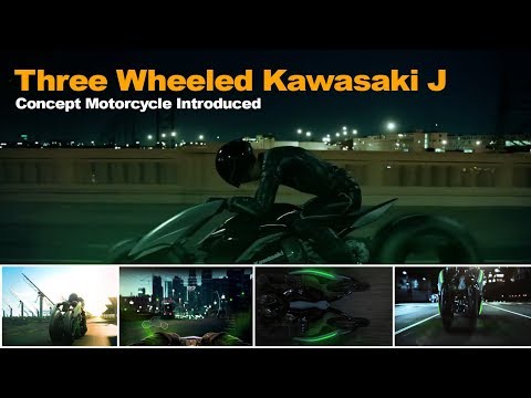 Wow Kawasaki Concept J Futuristic 3 wheel transforming motorcycle is back