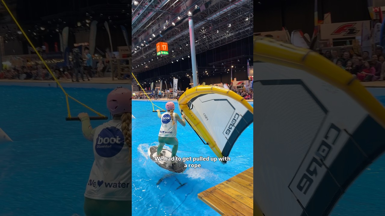 STORY behind pumpfoiling in a POOL!#watersports #sportsgirl #surf #bootdüsseldorf #sport #vlog