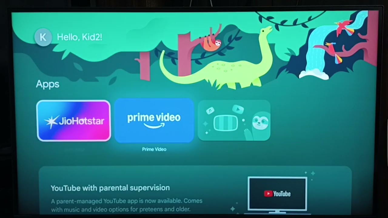 Delete or Uninstall Hotstar App from Kids Profile on Google TV Streamer 4K