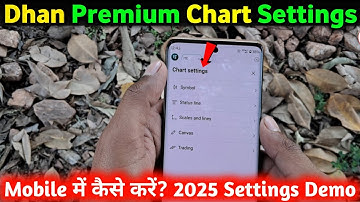 Dhan App Chart Settings full details Live | Free Premium Chart settings | Trading Settings in Dhan