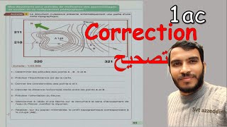 Correction de l'exercice sur la carte topographique