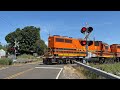 *RARE* PNWR Harbor Turn Power w/1 BNSF GEVO at The NW Wilkesboro Rd #1 Grade Crossing!
