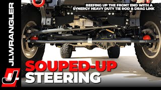 Jeep JL Wrangler Steering Tie Rod / Drag Link and Stabilizer Relocation  Installation SYNERGY - YouTube