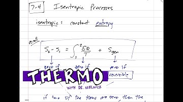 Thermodynamics - Entropy 7.4 Isentropic processes