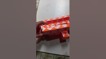 how to make a box in 72 pieces snake cube #subscribe