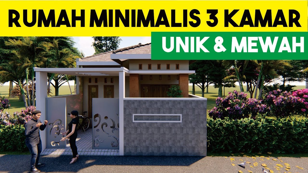 Rumah Minimalis Dengan 3 Kamar Lahan Ukuran 6 X 13 Meter Youtube