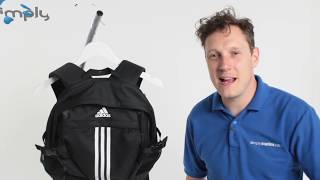 Adidas Power III Backpack - Black and White - www.simplyswim.com
