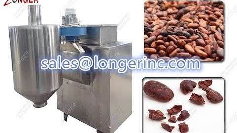 Cocoa Beans Peeling and Grinding Machine|Automatic Cocoa Beans Processing Machine