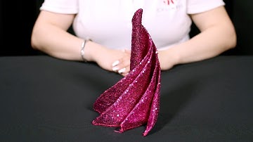 How to Create a Spiral Swirl Napkin Fold