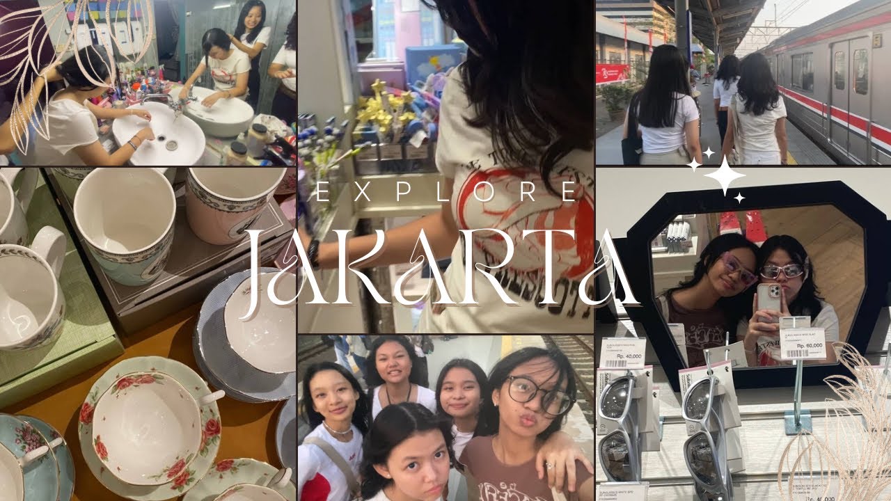 EXPLORE JAKARTA w/famous gang😎 || stay overnight, shopping, go to the mall🤍🎀
