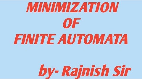 Lec-15: Minimization of finite automata: Ex2| Easy to understand