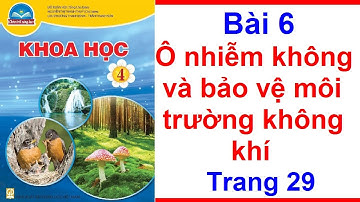 Khoa Học Lớp 4 Bài 6 Ô Nhiễm Không Khí Và Bảo Vệ Môi Trường Không Khí