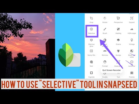 How to use "selective" Tool in Snapseed to enhance your picture quality