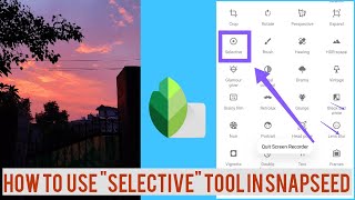 How to use "selective" Tool in Snapseed to enhance your picture quality screenshot 1