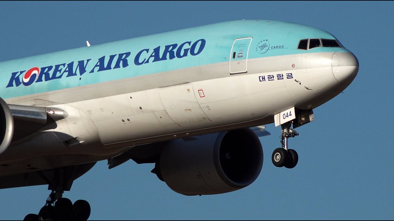 Korean Air Cargo Boeing 777F HL8044 Landing and Takeoff | Narita | NRT/RJAA