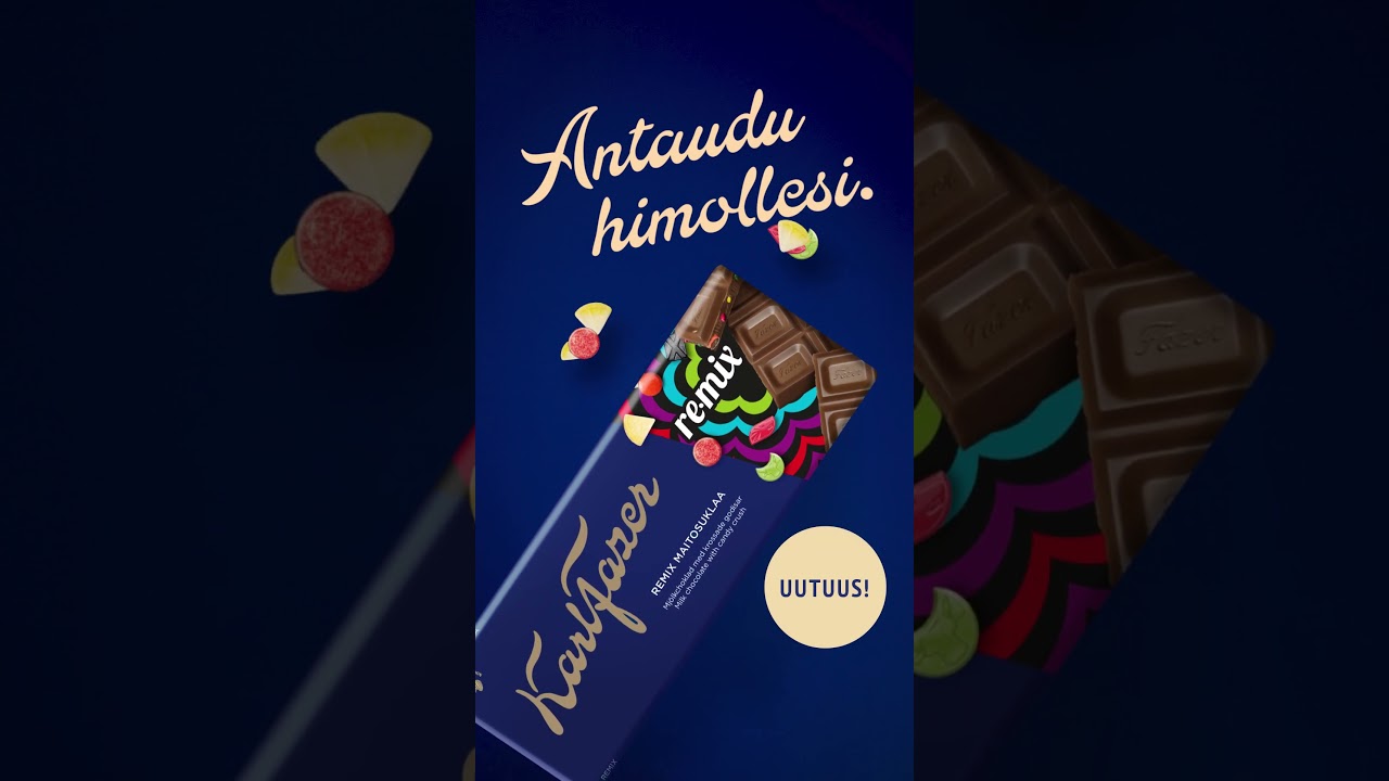 Fazerin Sininen Remix yllättää joka palalla! Antaudu himollesi.