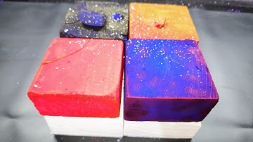 Dyed Chalk Blocks I Fresh Chalk Blocks I ASMR I Oddly Satisfying #asmr #fyp #oddlysatisfying 