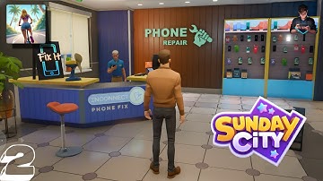 Sunday City: Sim Life Part 2 | Phone Shop Gameplay Walkthrough