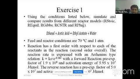 070922 Reactor Simulation in Aspen Plus – Case Studies on Esterification an