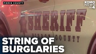 Thieves make off with valuables, firearms in series of Pierce County overnight burglaries