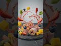 Mixed Fruit Ice Cream Roll Presentation
