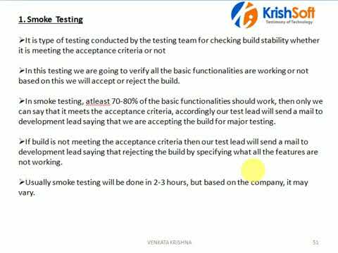Manual Testing Tutorial 14   Smoke and Sanity Testing