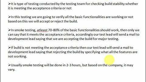 Manual Testing Tutorial 14   Smoke and Sanity Testing