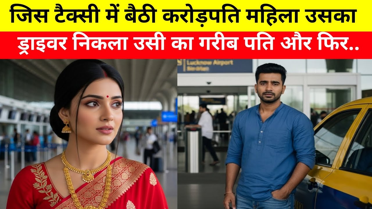 जिस टैक्सी में बैठी || करोड़पति महिला उसका ड्राइवर निकला उसी का गरीब पति || और फिर ||Emotional Story