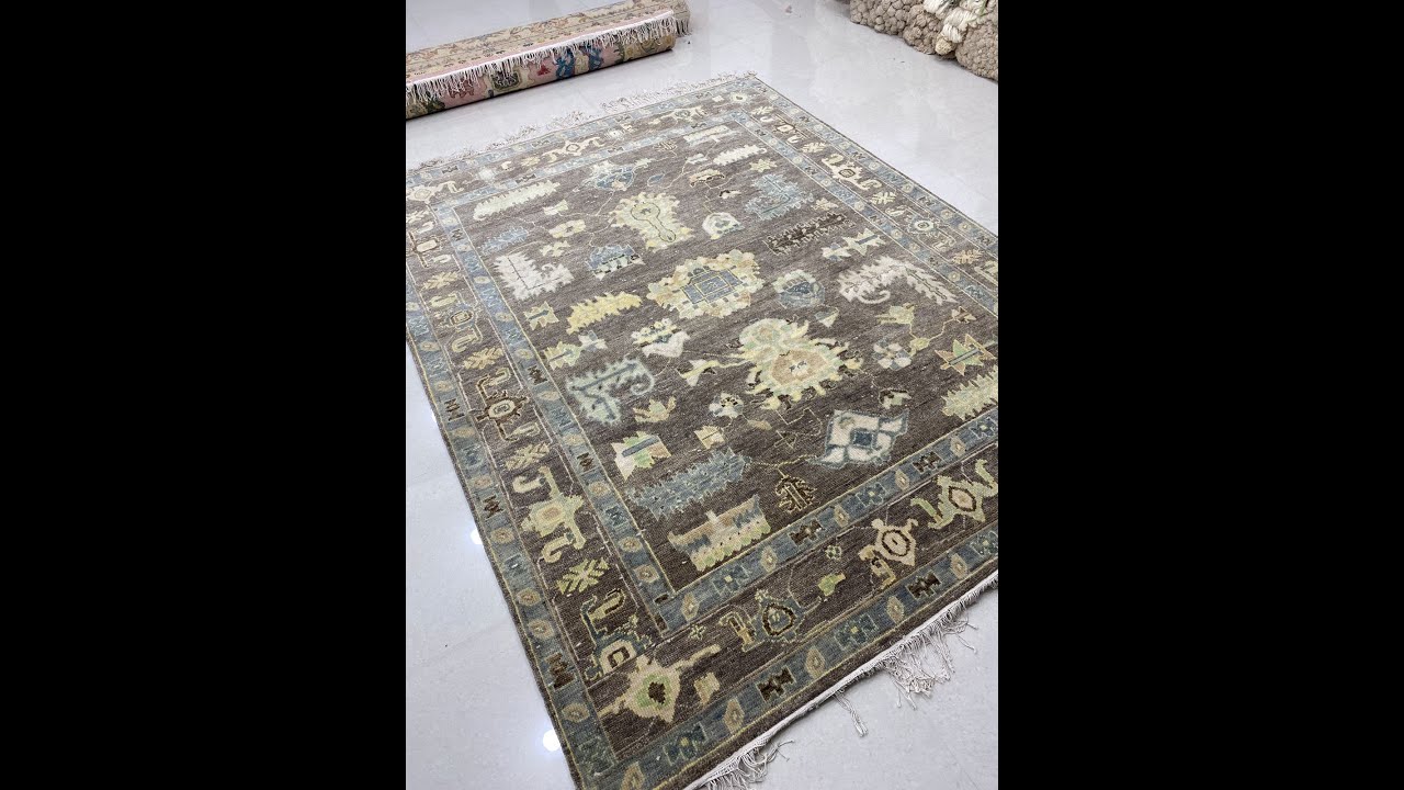 8x10 Oushack Hand knotted Wool Rug .Visit our ebay store : 