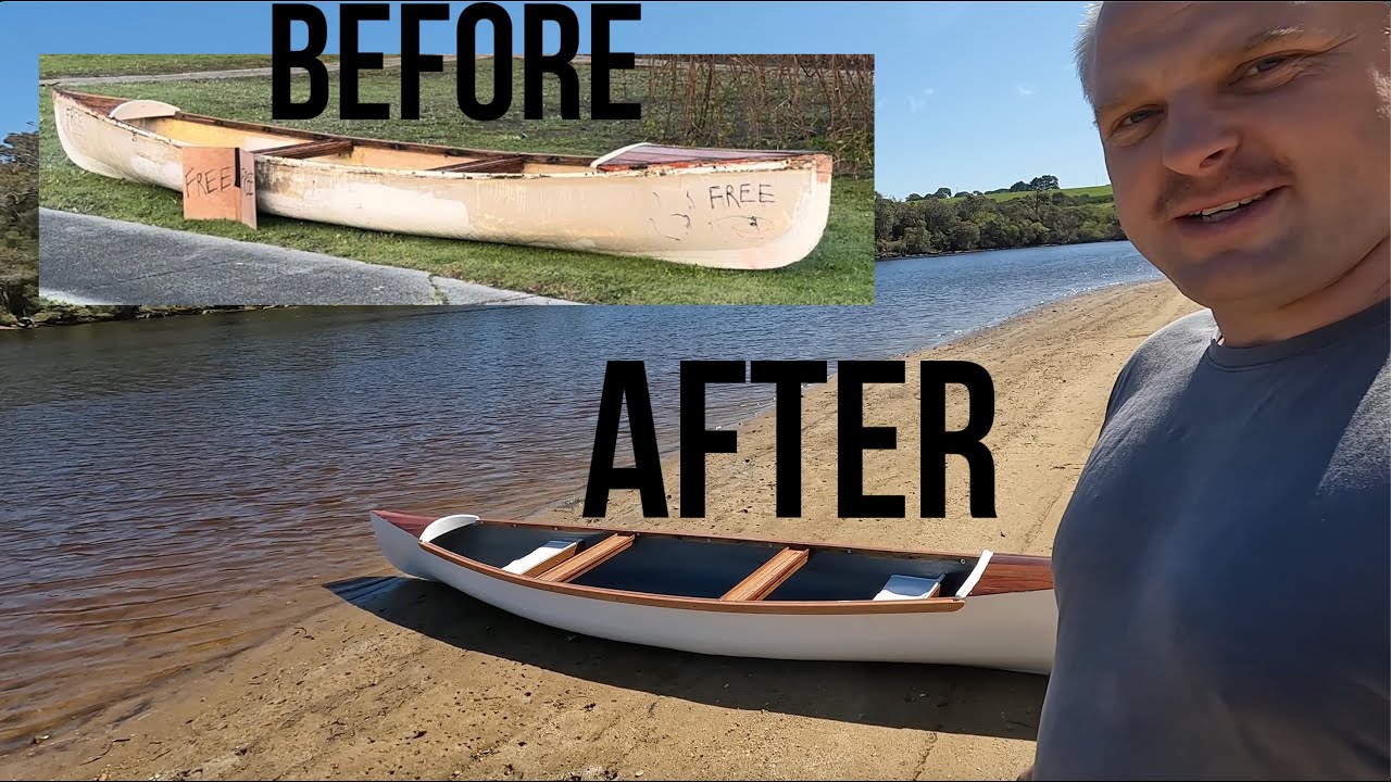 RESTORING A JUNKYARD CANOE YouTube