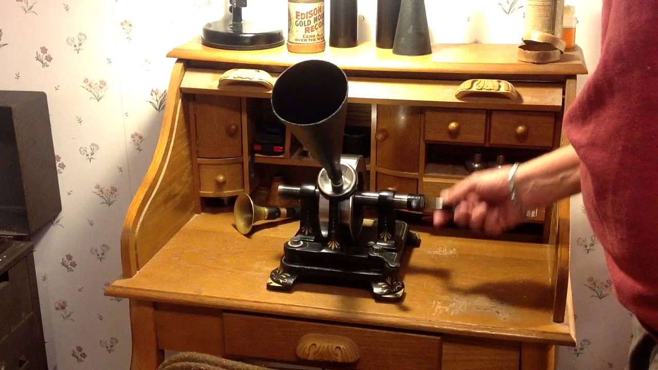 edison 1878 tinfoil phonograph / aluminum duct tape / success !! YouTube