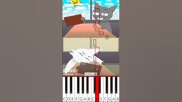 Gray Annoying Wenda Separately Animation | Incredibox Sprunki (@glitch_pill) - Octave Piano Tutorial