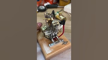 Kick Starting V-twin Engine Model Run - EngineDIY