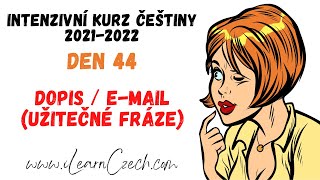 Intensive Czech course 44: Useful phrases for a letter or email