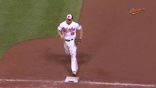 TB@BAL: Davis snares liner, doubles off Beckham