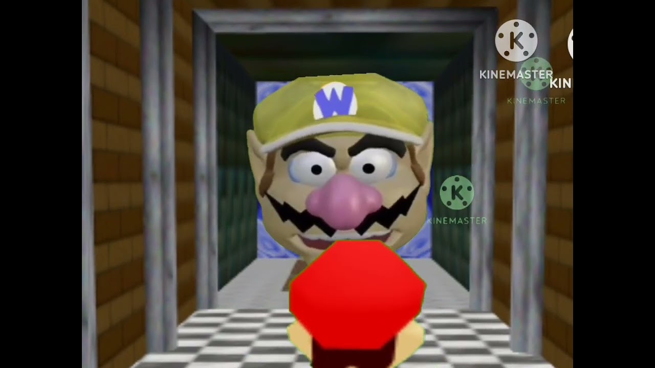 The super Mario 64 wario apparition on kinemaster.