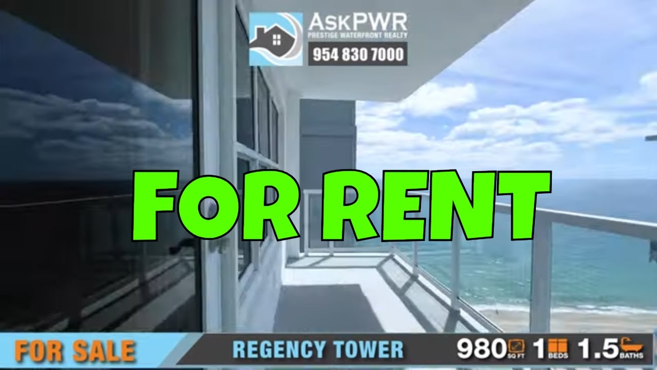 Fort Lauderdale Oceanfront Condo for Rent at Regency Tower South 3750