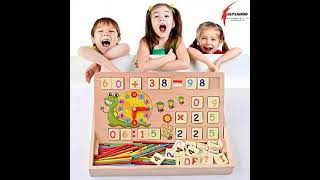 SUPERIMIO Wooden Multi-Functional Learning Box,Set of 1,Multi Color   #shorts