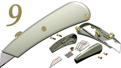 9-Project 23| Utility Knife 1 |SolidWorks Tutorial : insert screws, screws