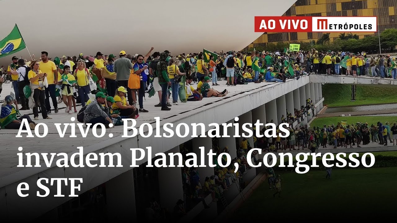 Ao vivo: Bolsonaristas invadem Planalto, Congresso e STF