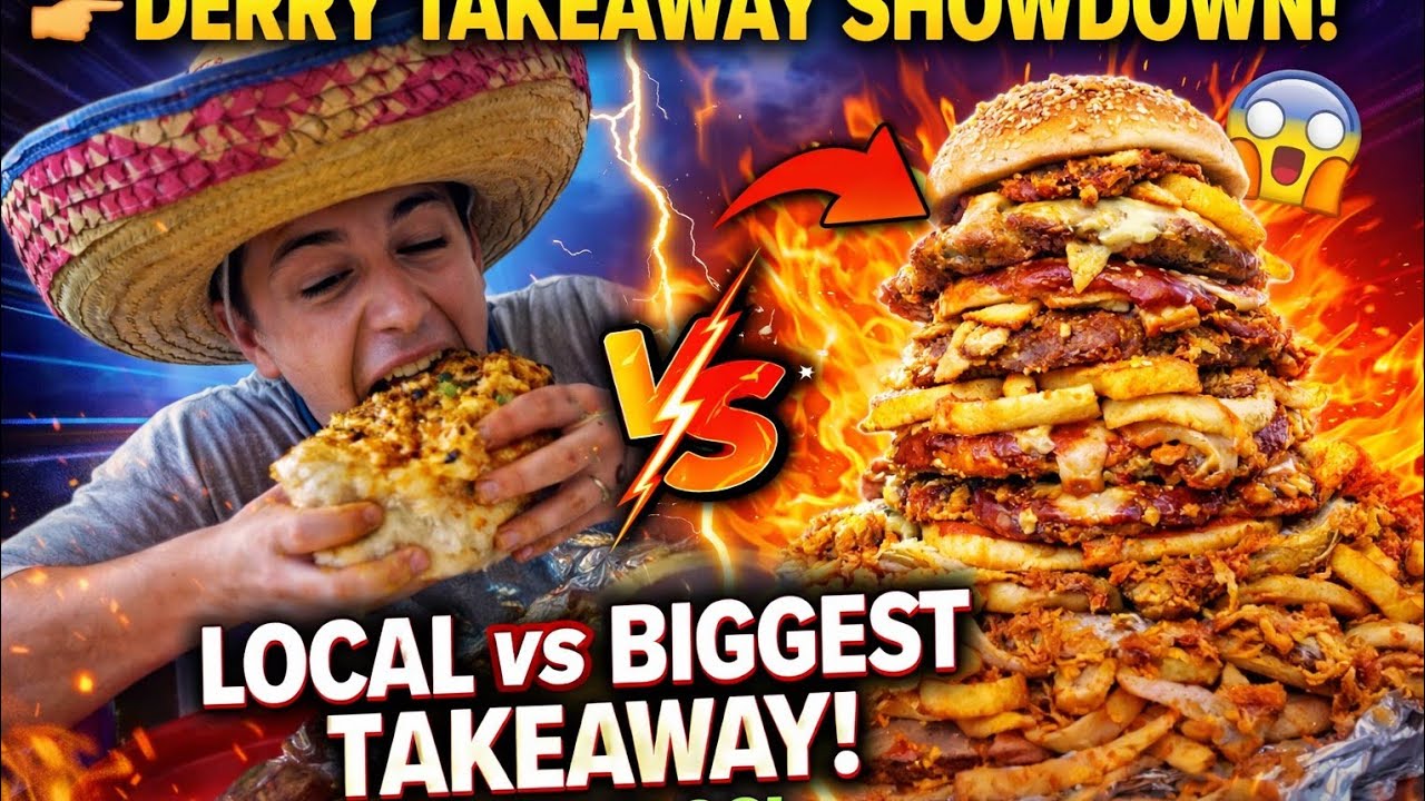 Takeaway in Derry, Northern Ireland to face off against the biggest takeaway _Eats Kilos Official 
