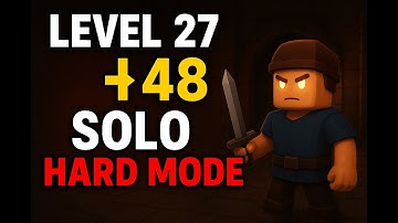 Roblox - Dungeon Quest Solo Grind: Level 27 to 48 (Hard Mode)