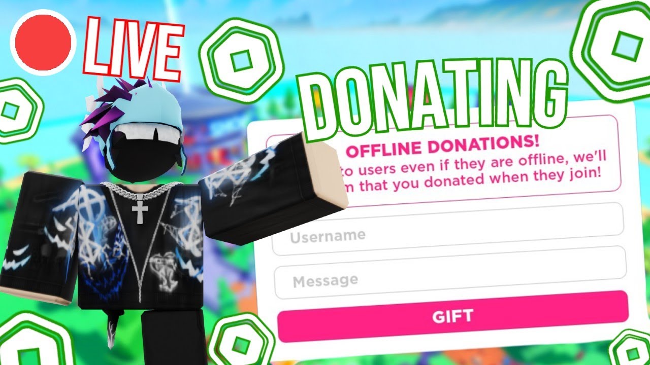 🔴Donating 75+ ROBUX To VIEWERS 🔴Pls Donate🔴LIVE🔴 Goal: 150k RSD - YouTube