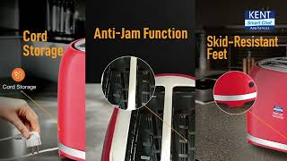 KENT Pop-Up Toaster (Red)