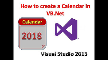 how to create a Calendar in VB Net , Visual Studio (2008,2010 2013 2015 2017)