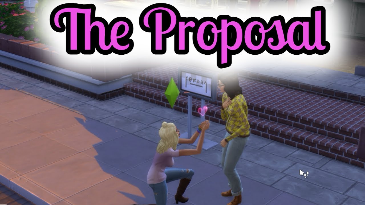 Sims 4 Gameplay Clementine Barrios Part 3 The Proposal YouTube