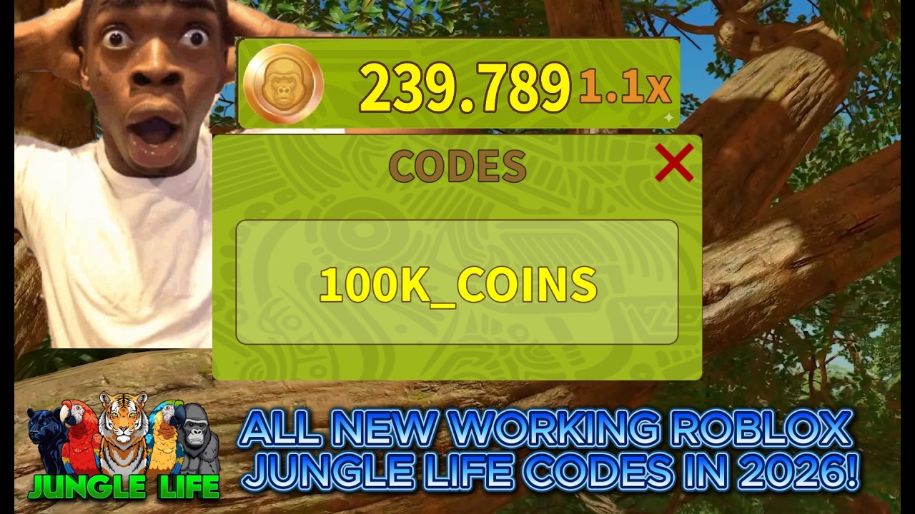 ALL NEW WORKING ROBLOX JUNGLE LIFE CODES 2026 YouTube 