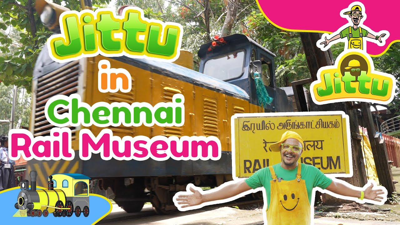 Jittu in Chennai Rail Museum | Kids Learning | Toddlers | Vande Bharath | Learn Colours | Toy Train