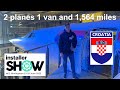 Traveling 1,564 miles in 4 days, taking in  installer show 2023, aeroplane  Concorde and Croatia.